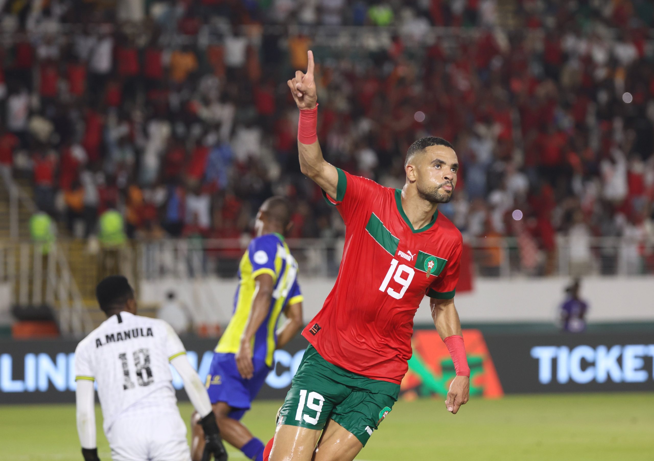 يوسف النصيري أول لاعب مغربي يسجل في 4 نسخ متتالية من الكان