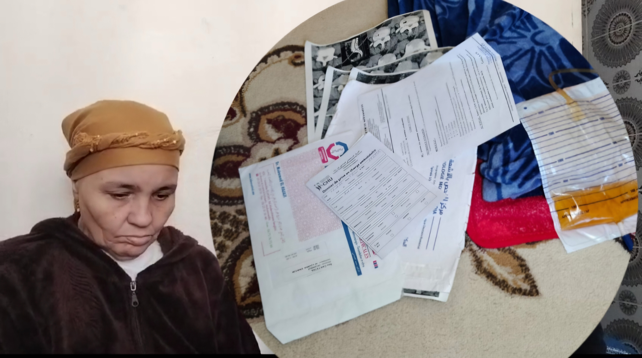 نداء عاجل من سيدة عجوز في وضعية صحية حرجة في حاجة للتغطية الصحية