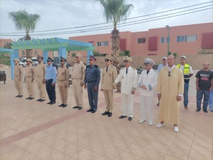 الأخصاص تحتفي بعيد العرش المجيد بمراسم مهيبة لتحية العلم الوطني