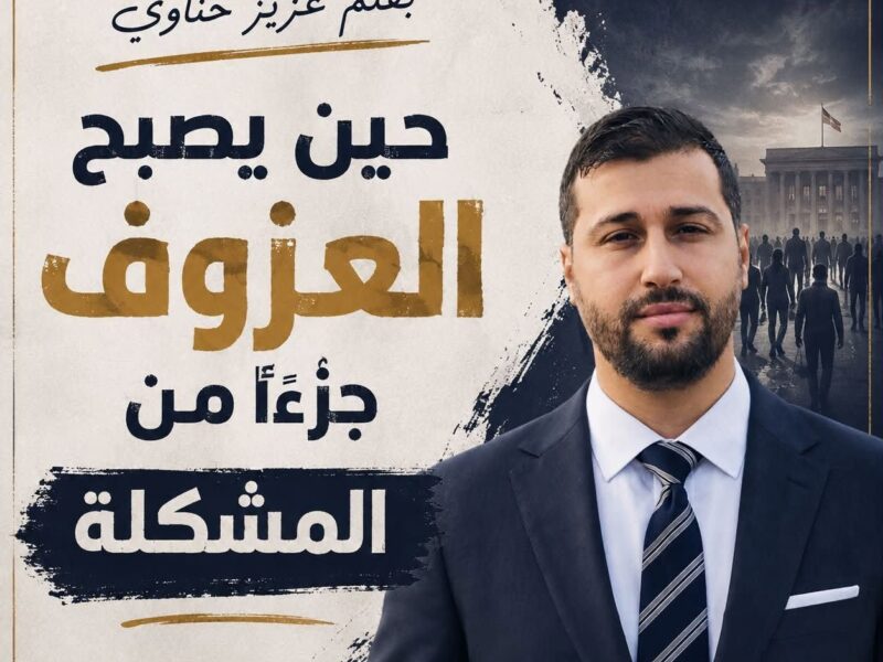 عزيز حناوي يكتب “حين يصبح العزوف جزءا من المشكلة”